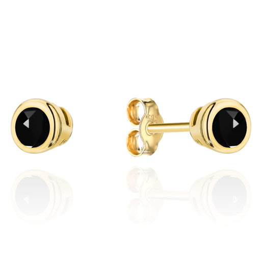 Cercei Aur 14k cu Zirconii Negre