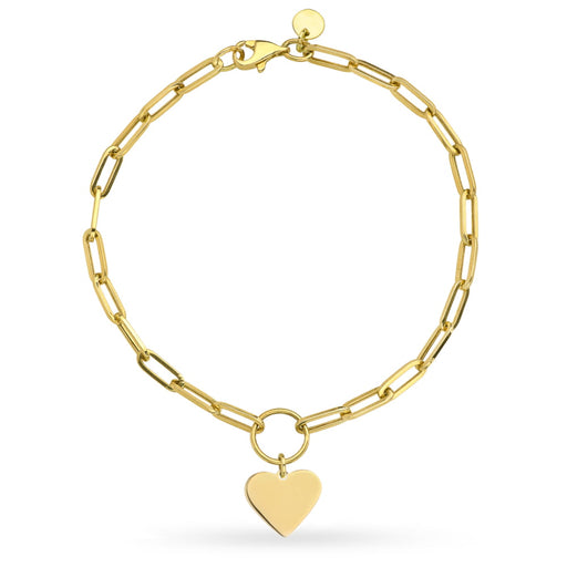 Bratara Aur 14k cu Inima si Zale