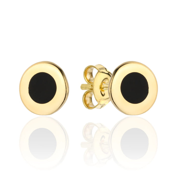 Cercei Aur 14k cu Zirconii Negre