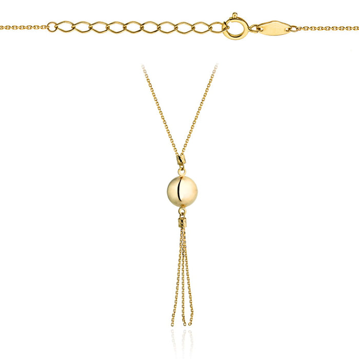 Colier cu Biluta si Franjuri- Aur 14k