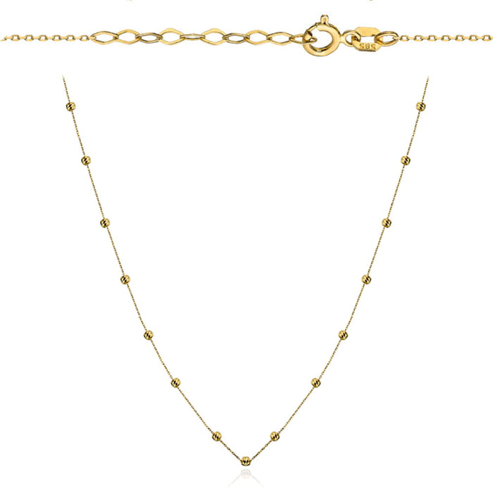 Colier cu Bilute- Aur 14k