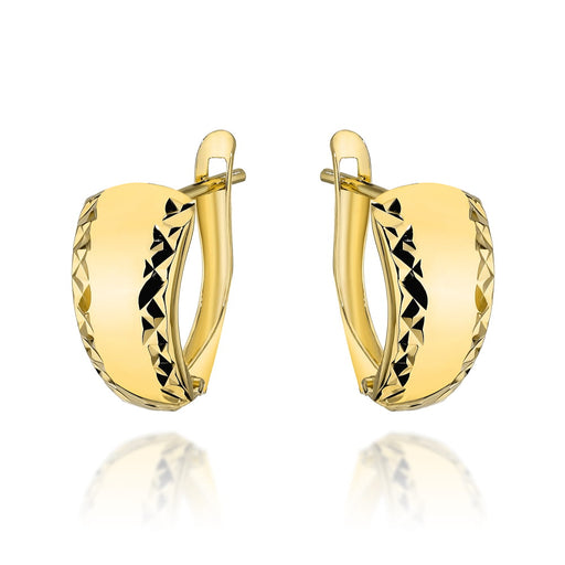 Cercei din aur 14K cu model