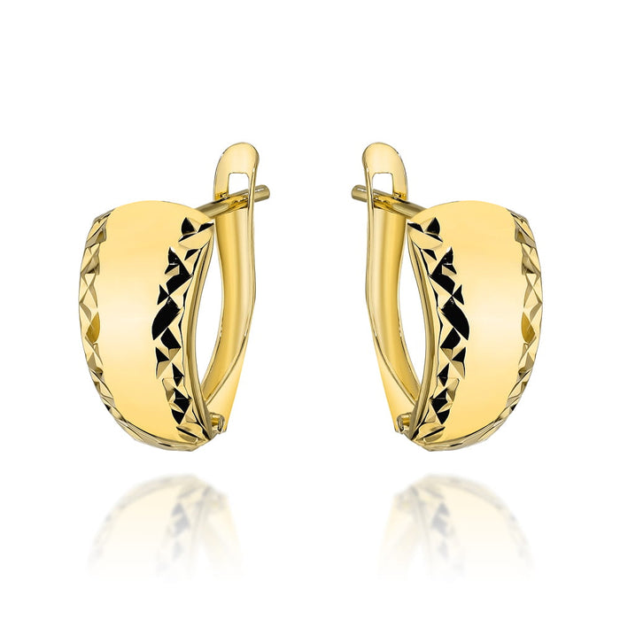 Cercei din aur 14K cu model