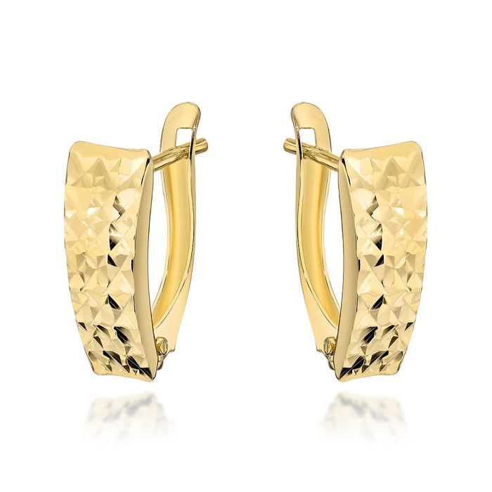 Cercei din aur 14K cu model