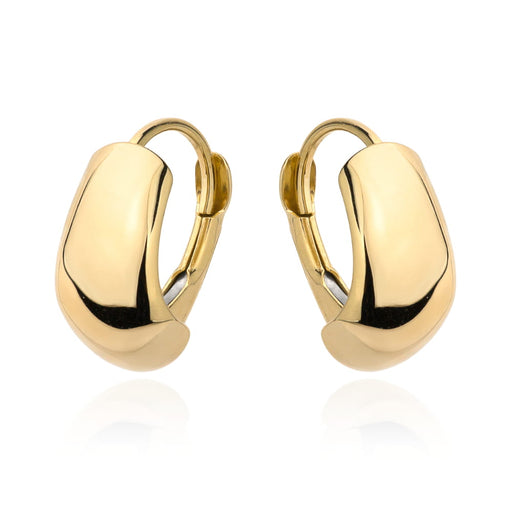 Cercei din aur simplu cu închidere englezească