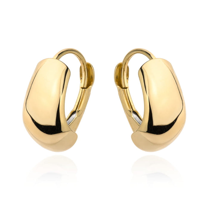 Cercei din aur simplu cu închidere englezească