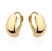 Cercei din aur simplu cu închidere englezească