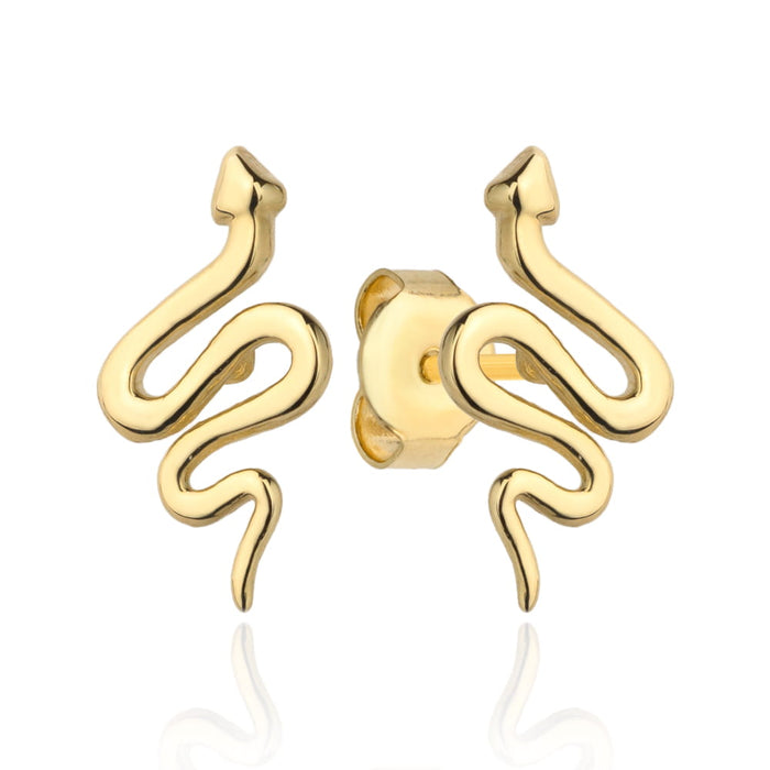 Cercei din aur cu șarpe