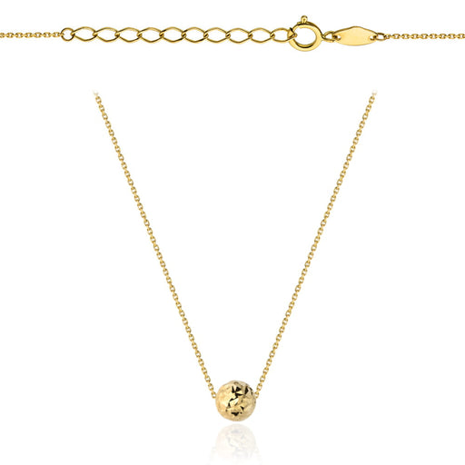 Colier cu Biluta din Cristal- Aur 14k