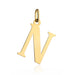 Pandantiv Aur 14K cu Litera N, 24x14 mm