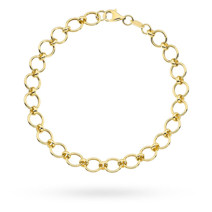 Brățară din aur cu cercuri împletite