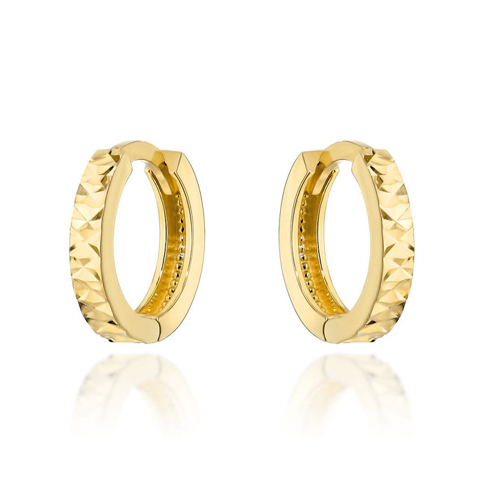 Cercei Cerc de Aur 14K cu Model