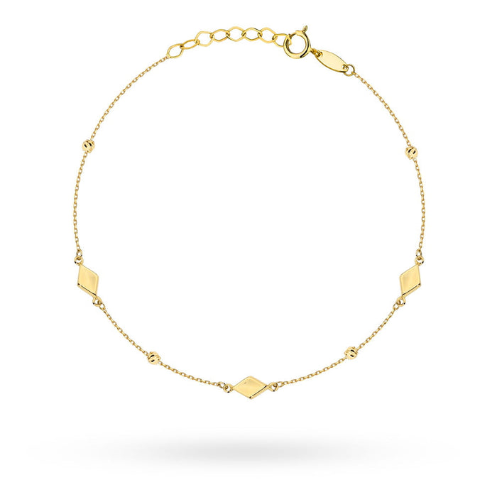 Bratara cu Romburi din Aur 14k