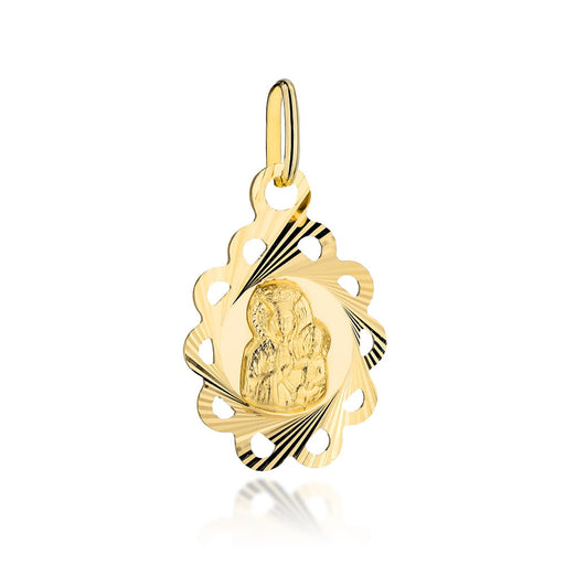 Pandantiv din Aur 14k cu Maica Domnului
