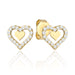 Cercei Inima din Aur 14k cu Zirconi
