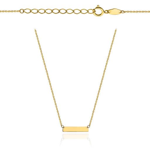 Colier din Aur 14k cu Placuta - 39cm+3cm