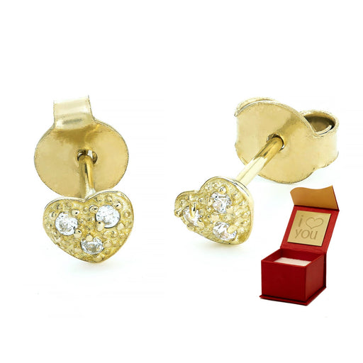 Cercei Aur 8K Inimioare cu Zirconiu 3.2343