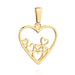Pandantiv cu Inimoare din Aur 14k