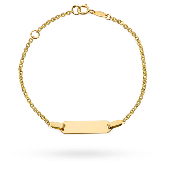 Bratara din placa de aur pe un lant de ankara