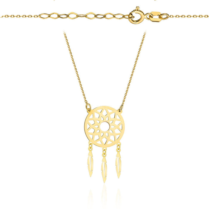 Colier de aur cu un prins de vise agățat