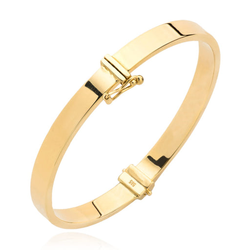 Brățară Lată Rigidă din Aur