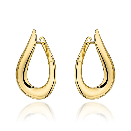 Cercei Aur 14K Eleganți, Model Picătură