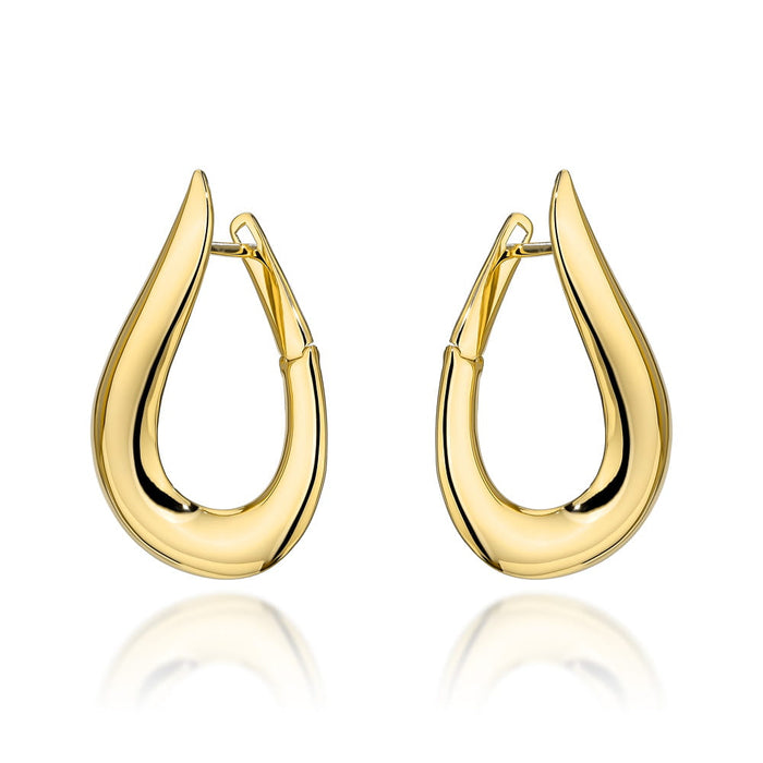 Cercei Aur 14K Eleganți, Model Picătură