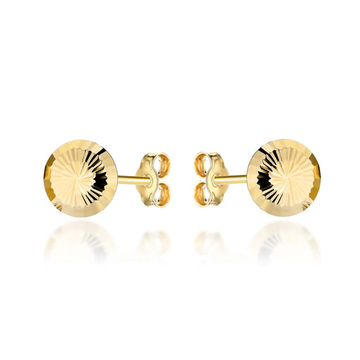 Cercei Tip Cerc Din Aur 14K Cu Suprafață Fațetată