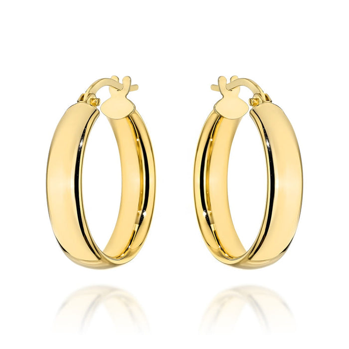 Cercei cerc de aur cu inchizator englezesc - 1,8 cm