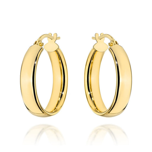 Cercei cerc de aur cu inchizator englezesc - 1,8 cm