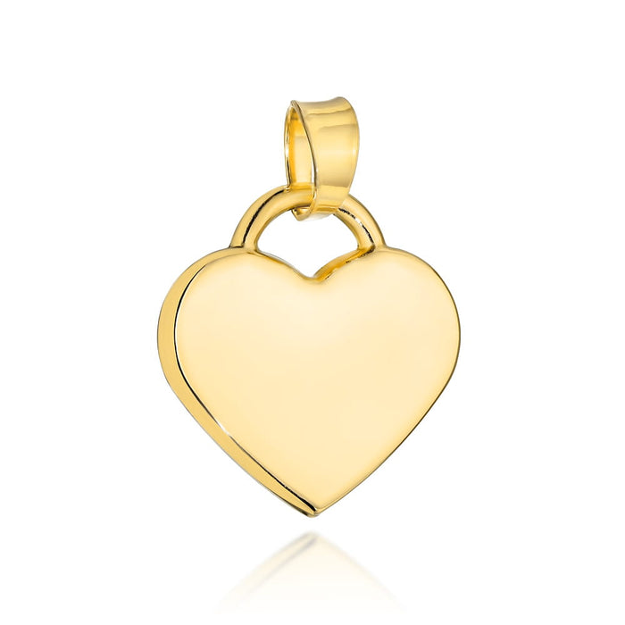 Pandantiv Aur: Inimă Simplă și Elegantă