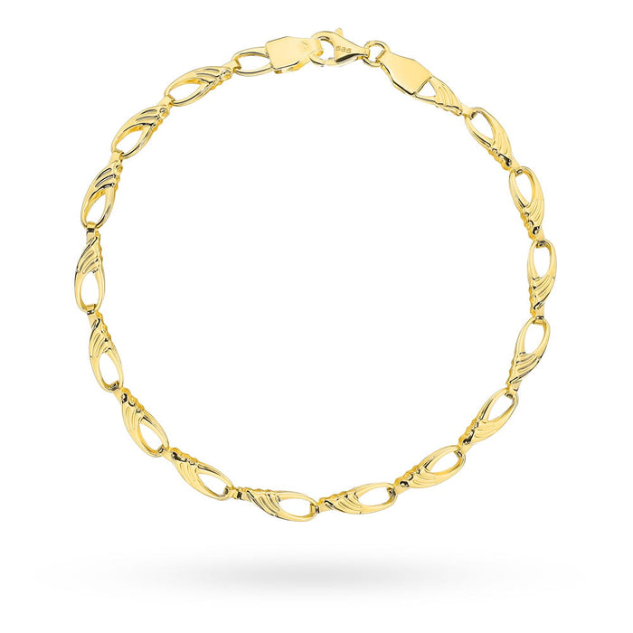 Bratara cu lacrimi de aur cu decor