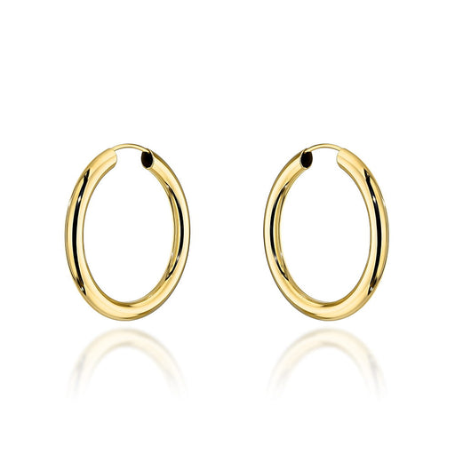 Cercei cerc de aur - 2,2 cm, super usori