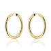 Cercei cerc de aur - 2,7 cm, super usori