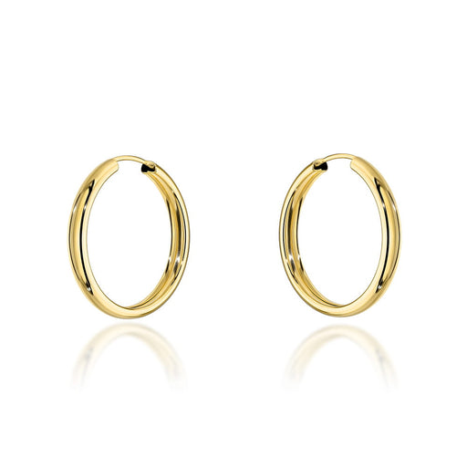 Cercei cerc de aur - 2cm, super usori