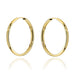 Cercei cerc de aur - 2,8 cm, super usori