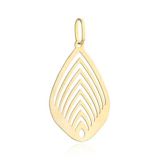 Pandantiv din aur cu frunze ajurate