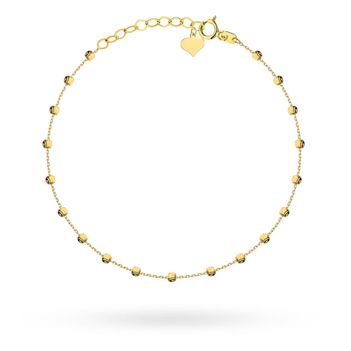 Bratara Aur 14k cu Bilute si Inima