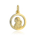 Medalion Aur 14k cu Fecioara Maria si Iisus Hristos