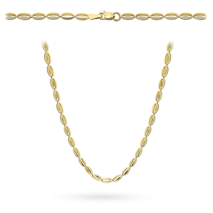 Colier din Aur cu Ovale Diamantate