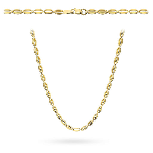 Colier din Aur cu Ovale Diamantate