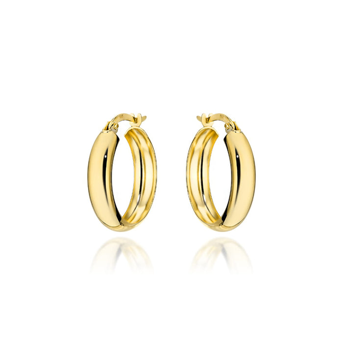 Cercei cerc de aur cu inchizator englezesc - 1,8 cm