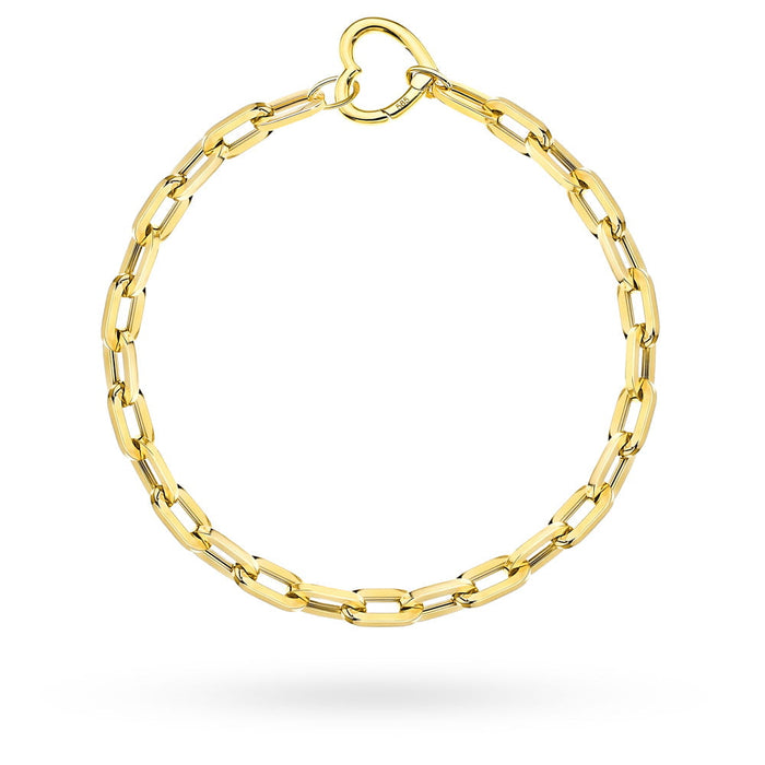 Bratara de aur 14k cu inimă