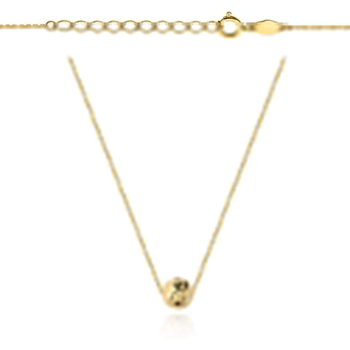 Colier cu Biluta din Cristal- Aur 14k