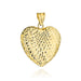Pandantiv Aur în Formă de Inimă cu Diamante