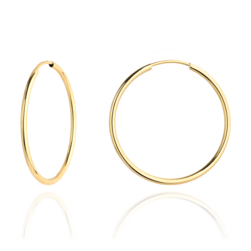 Cercei cu cerc de aur super ușoare. 333 - 5 cm