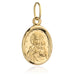 Medalion Maica Domnului în Oval Neted, Aur 14K