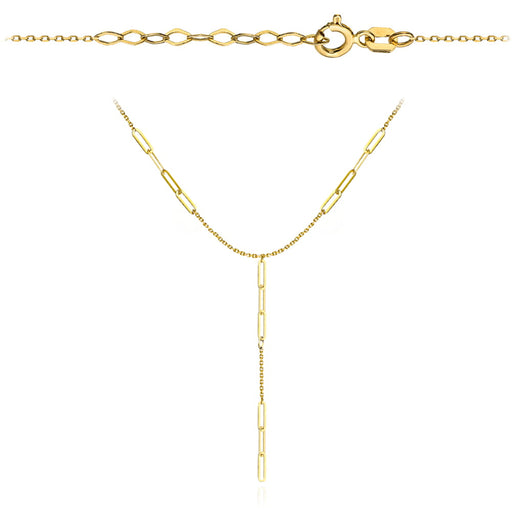 Colier cravata din aur cu zale lungi