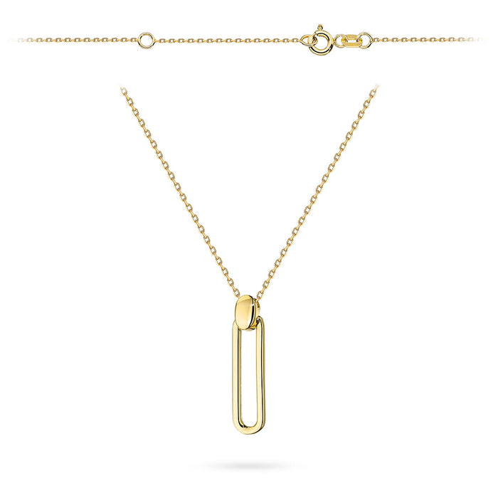 Colier de aur cu o verigă de agățat