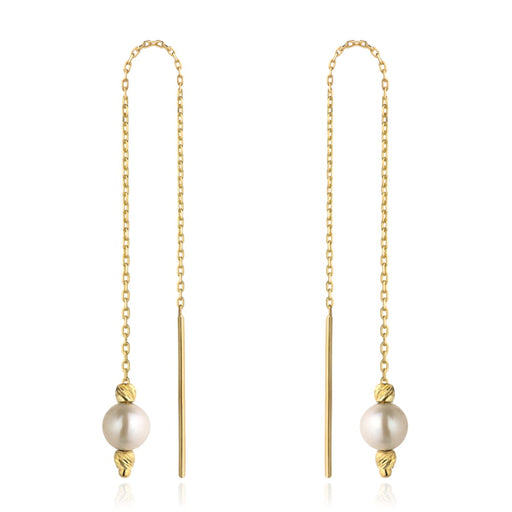 Cercei Fir Aur 14k cu Perla